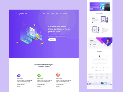 Unique Website Landing Page Ui design With Figma by Bokul sorkar on ...