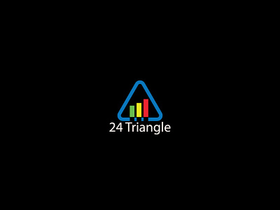 24 Triangle company simple logo design brand logo branding creative logo design graphic design logo design minimalist printing design simple