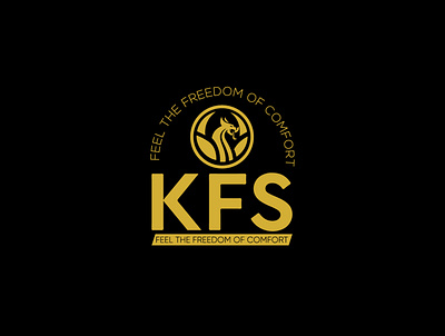 KFS with dragon logo design brand logo business logo creative logo graphic design logo design minimalist print design printing design professional logo website logo