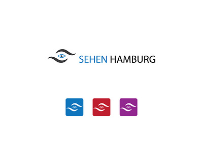 Sehen Hamburg medical eye center logo design