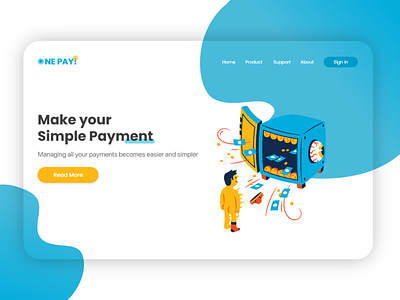 One pay! - Landing Page Design