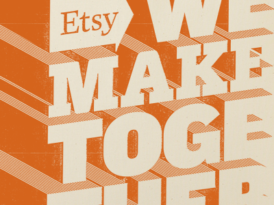 We Make Together apparel texture type typography