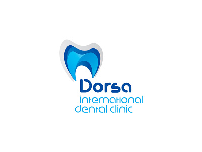 Dorsa dental clinic branding design logo vector