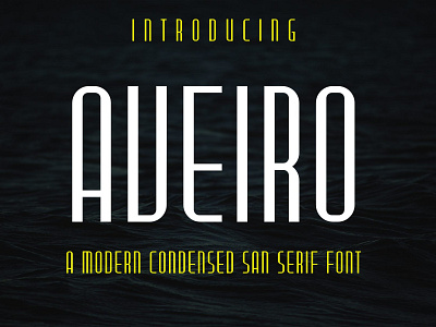 Aveiro modern Condensed San Serif Font condensed condensed font font fonts fontstyle modern sans serif typeface typography vector