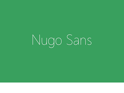 Nugo Sans Free San Serif Font