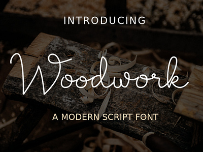 Woodwork preview font fontforge fonts fontstyle gimp handlettering illustration inkscape monoline script typography vector