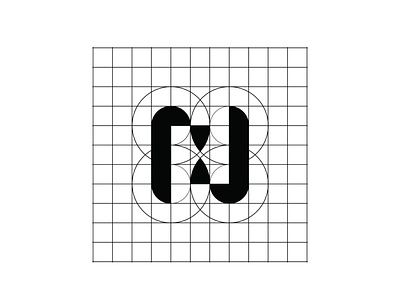 N letter logo (Grid) brand branding design graphic design grid illustration logo logo design typography vector