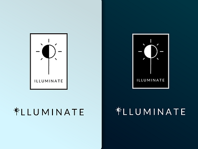 Illuminate ai branding design flat logo vector