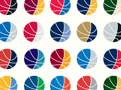 NBA balls basketballs colors