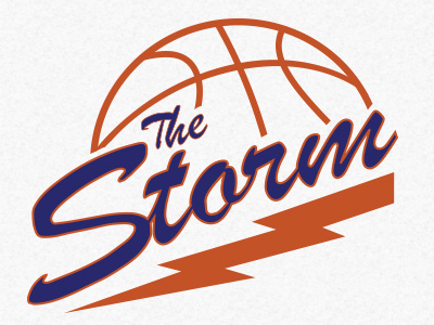 The Storm ball basketball lightning logo sport storm weather