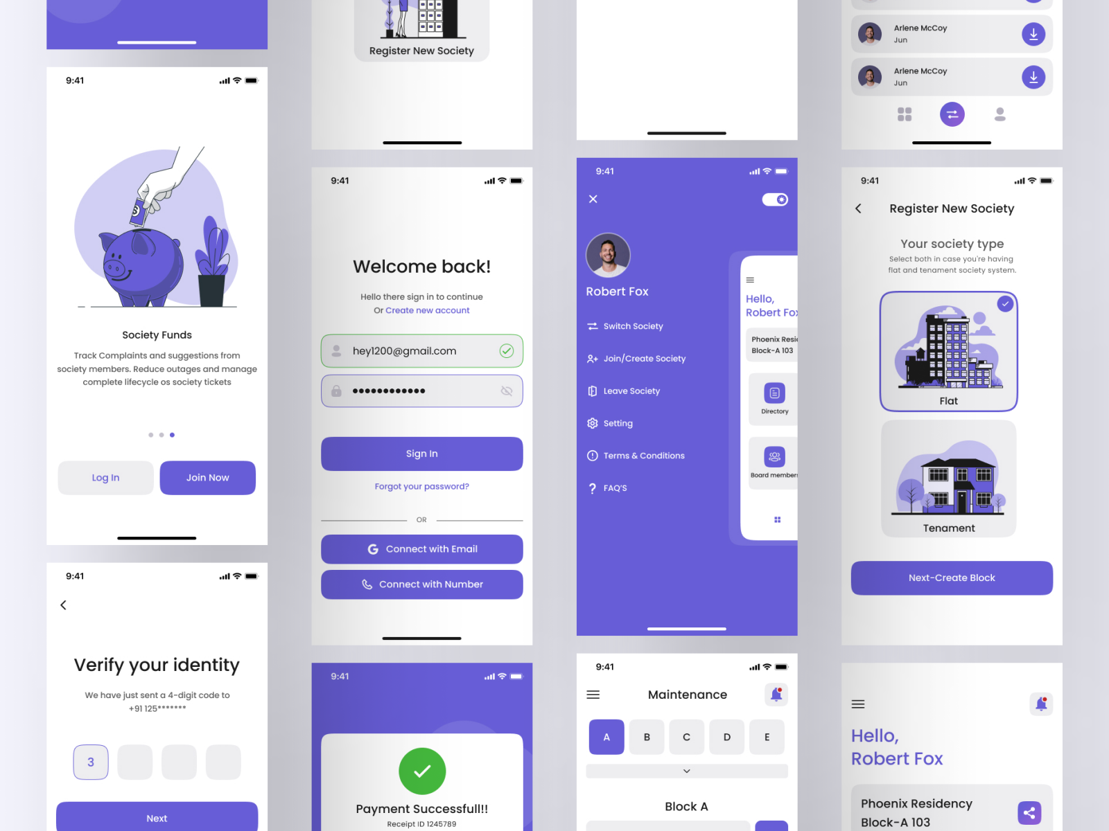 Society Management App 🏘 by Harsh Katariya 😉 on Dribbble