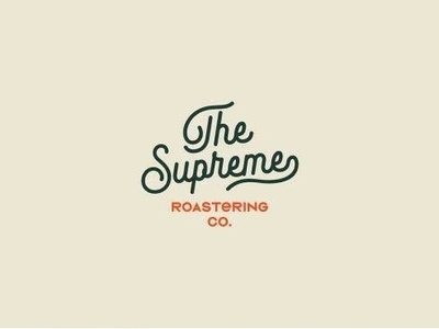 The Supreme branding design logo typography vector