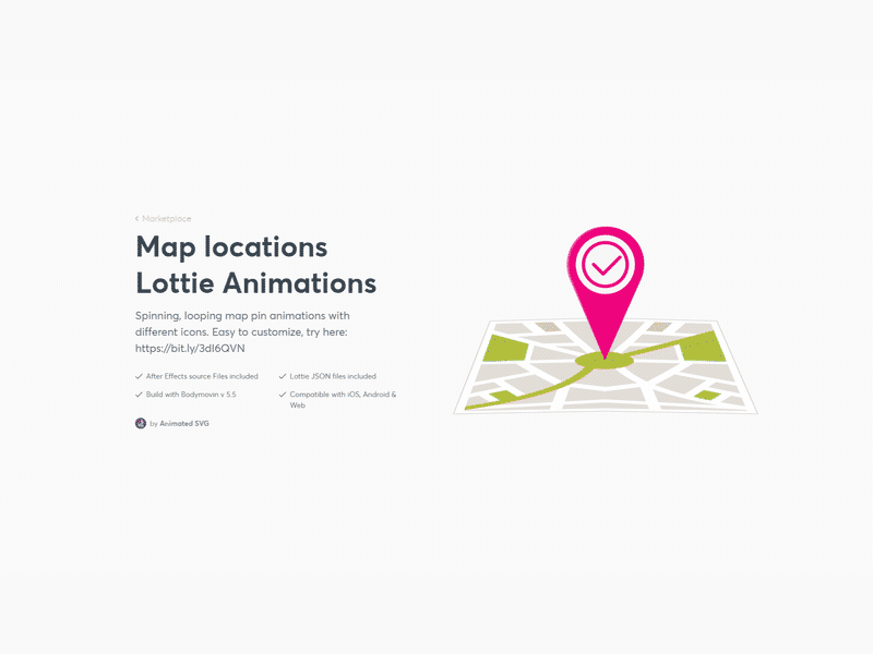 Map pin - Lottie animation address animated animation check check mark location lottie lottiefiles map map location pin