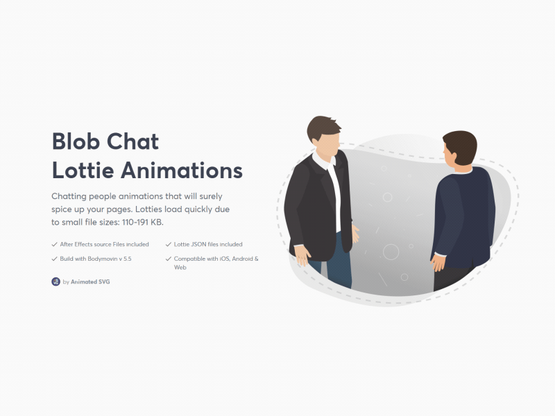 Handshake - Lottie animation animated animation background blob business chat consulting handshake lottie lottiefiles man meeting office people