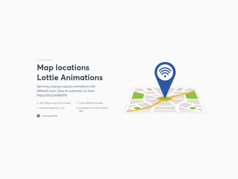 Map location - Lottie animations