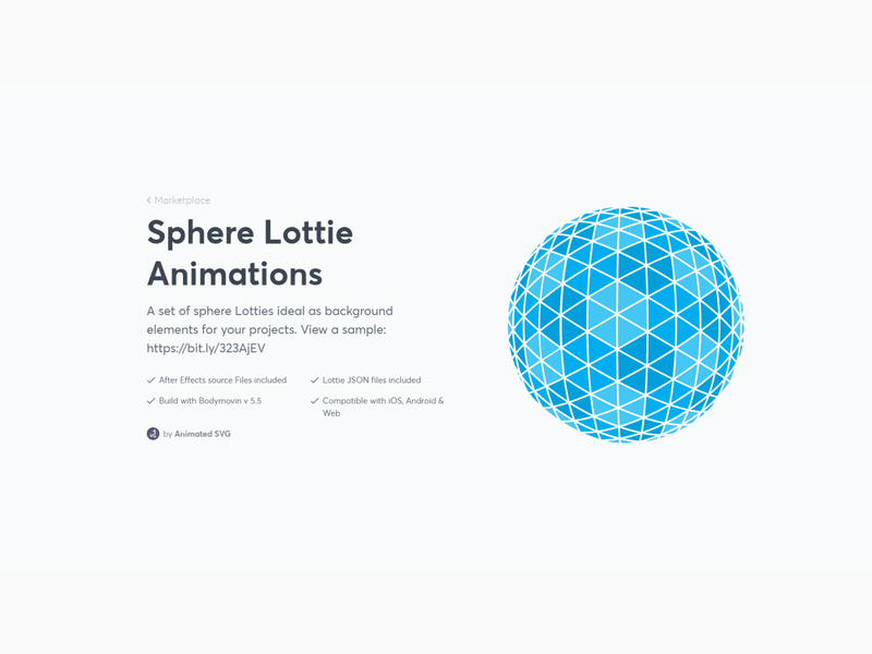 Sphere Lottie animation animated animation background geometric globe lottie lottiefiles mosaic sphere