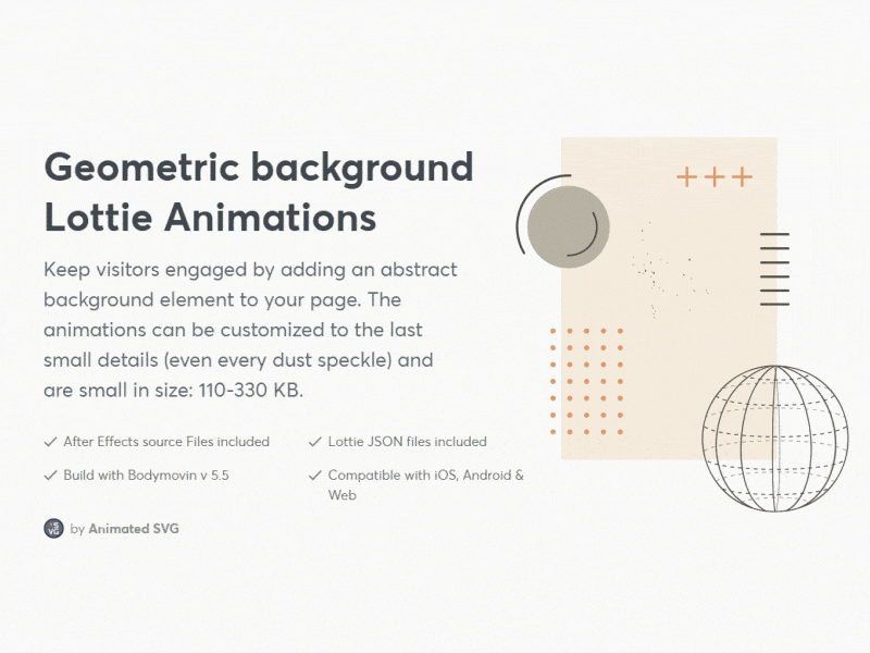 Animated geometric background - Lottie animated animation background globe gometric lottie lottiefiles shape
