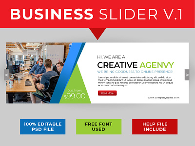 Business Slider Web slider slider design