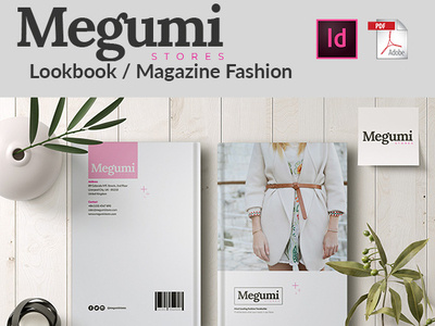 MEGUMI | Lookbook / Magazine Fashion Template design lookbook magazine magazine design magazine template templates typography