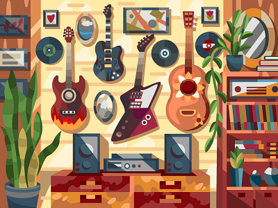Guitar room
