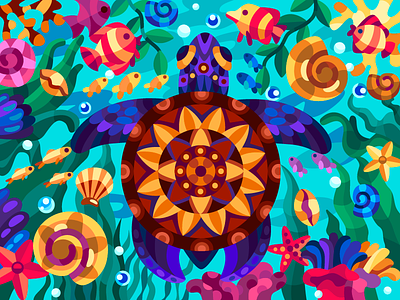 Patterned turtle 2