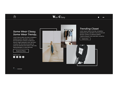 Fashion website landing page adobe design designer frontend landingpage typography ui uidesign uiux uxdesign