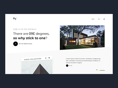 Architecture website header section design adobe design designer landingpage template typography ui uidesign uiux ux uxdesign webdesign