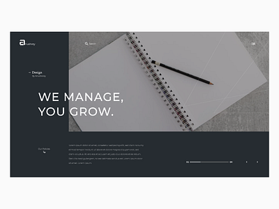 Minimal website landing page adobe branding design designer herosection typography ui uiux ux website