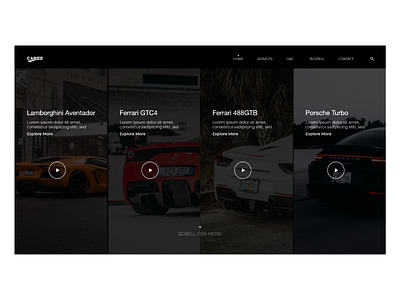 Car website category section adobe car designer figma typography ui uidesign uiux ux uxdesign webdesign website