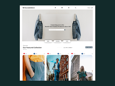 Fashion website hero section adobe design designer fashion figma ui uidesign uiux ux uxdesign webdesign website