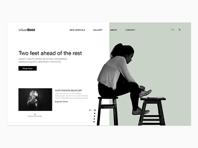 Footwear website hero section adobe design designer footwear typography ui uidesign uiux ux uxdesign webdesign website