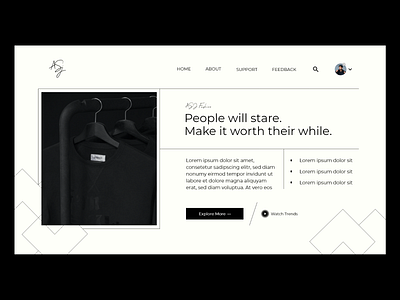 Fashion website hero section adobe design designer fashion figma typography ui uidesign uiux ux uxdesign webdesign website