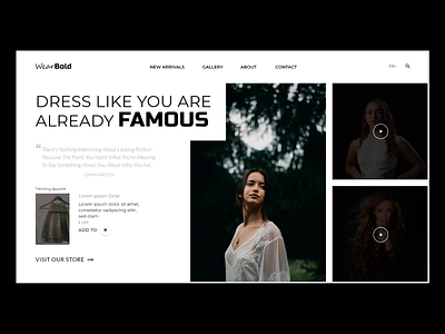 E-commerce website hero section adobe creative design designer fashion figma typography ui uidesign uiux ux uxdesign