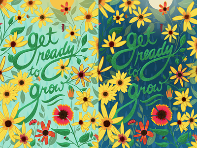 Get Ready to Grow - colorways - by Julia Barry