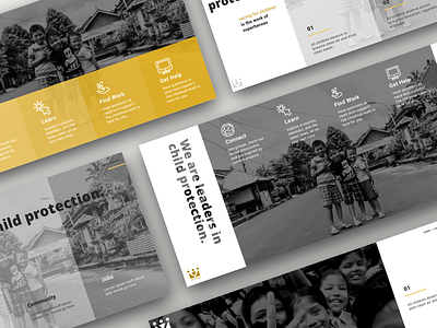 Sleek Social Work variations by Julia Barry - ChildHub Redesign