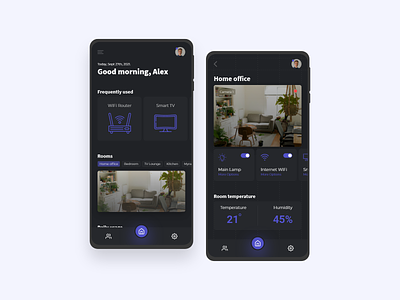 Smart Home App adobe xd appdesign designinspiration product smarthome technologies user interface uxuidesigner