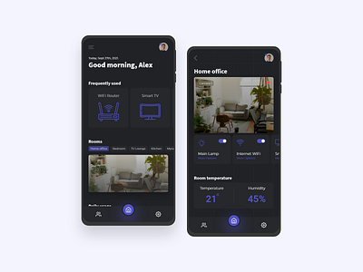 Smart Home App adobe xd appdesign designinspiration product smarthome technologies user interface uxuidesigner