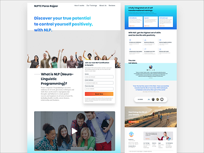 NLPTC - Transformational Coach Website branding designer designinspiration landingpage personalwebsite uiinspiration userexperience userinterfacedesign uxuidesign webdesign