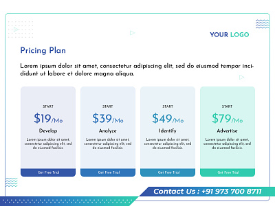 Website Section Pricing Table