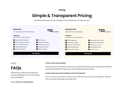 Pricing Plan for SaaS Product