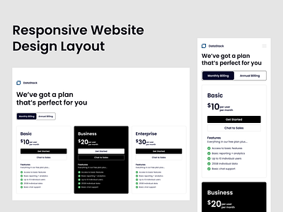 Pricing Page - Web & Mobile