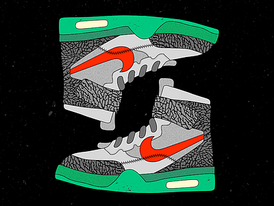 Sneaker concept inspired by Jordan's shoes.