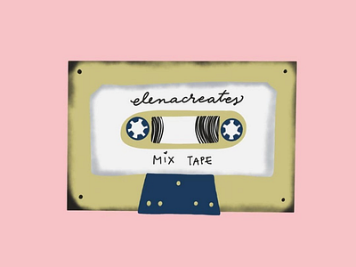 Mix Tape procreate illustration