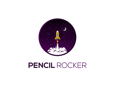 Pencil Rocker art branding combination logo design graphic design illustration logo logo art logo design logo designs pencil pencil logo rocket rocket design rocket logo vector