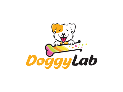 Doggy Labs art brand branding combination logo design dog doggy labs dribbble graphic design illustration illustrator labs logo logo design logoart petlabs pets vector