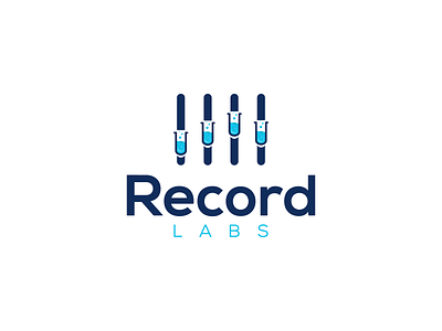 Record Labs 99designs art audio branding combination logo design dribbble graphic design illustration illustrator lab labs logo logo art logo brand logo designs motion graphics music record vector