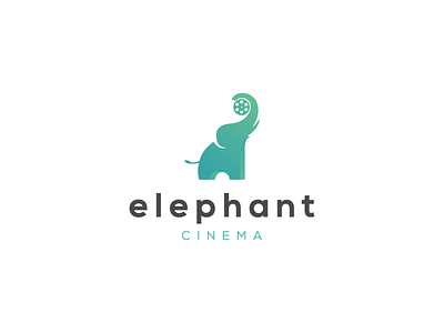 Elephant Cinema art artist brand brand identity branding cinema combination logo design designs elephant graphic design illustration logo logo design logoart