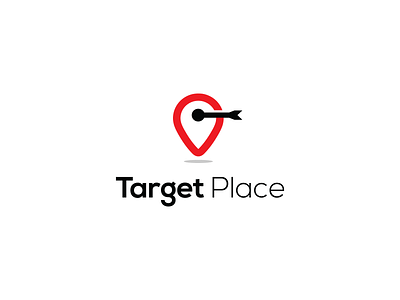 Target Place art artist brand brand identity branding combination logo design designer graphic design illustration illustrator logo logo art logo designs minimal logo pin place target