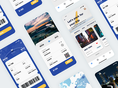 air tickets page 机票页面