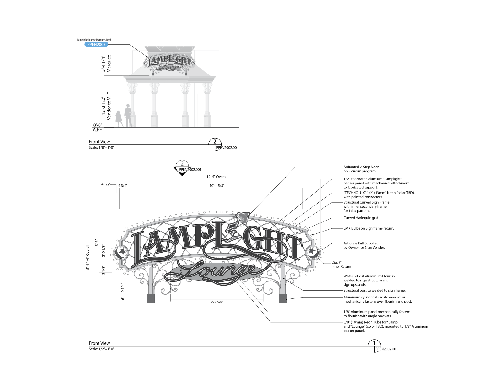 Lamplight Lounge Marquee by Joshua LeMar on Dribbble